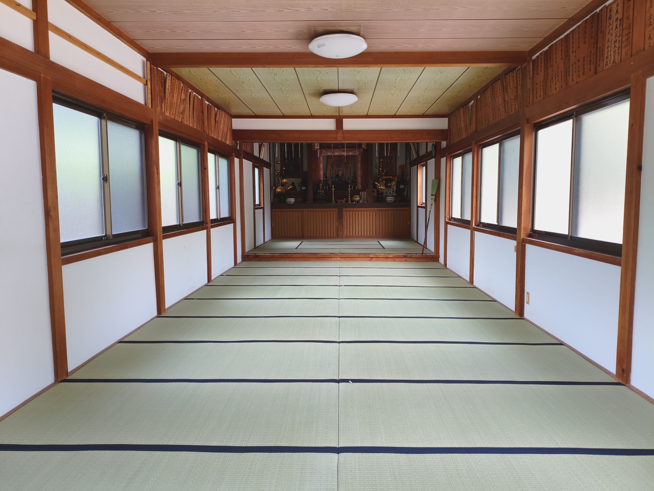 行学寮の畳と浴室が新しくなります